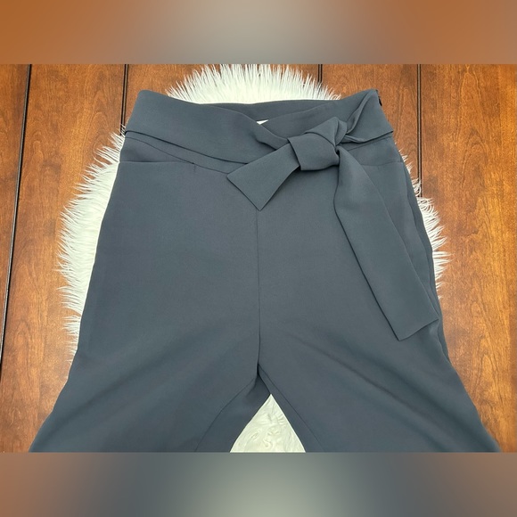 Aritzia Wilfred Size 8 Geneva Pant Tie Front Dress Grey - Picture 3 of 13